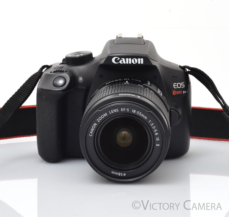 Canon Rebel T6 Digital SLR Camera Body 18mp w/ 18-55mm II Lens [EXC+] - Victory Camera