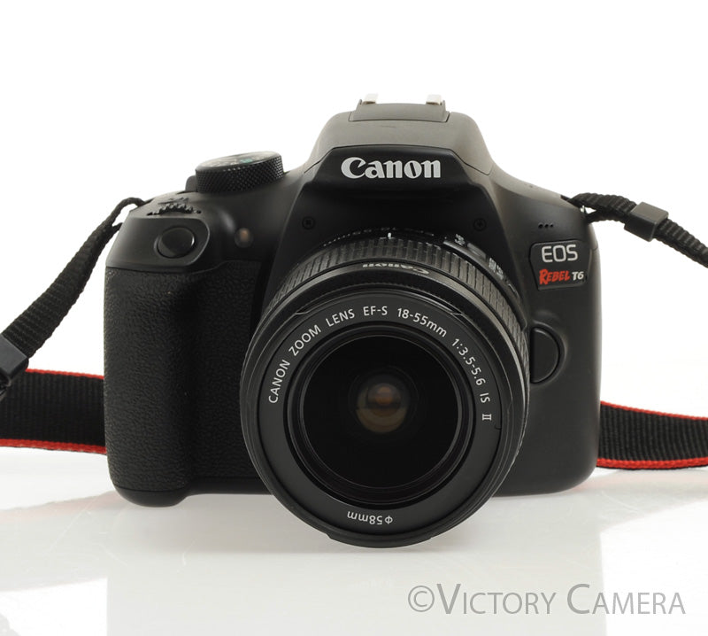 Canon Rebel T6 Digital SLR Camera Body 18mp w/ 18-55mm Lens [EXC+] - Victory Camera