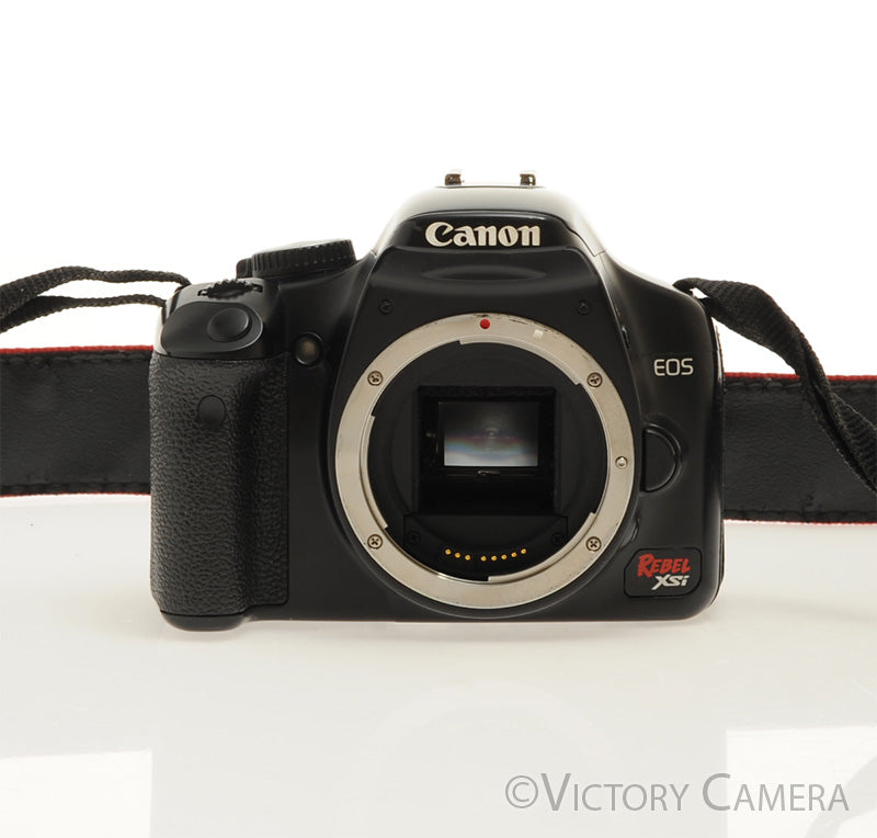 Canon EOS Rebel XSi 12.2MP Digital SLR Black Camera Body [EXC] - Victory Camera