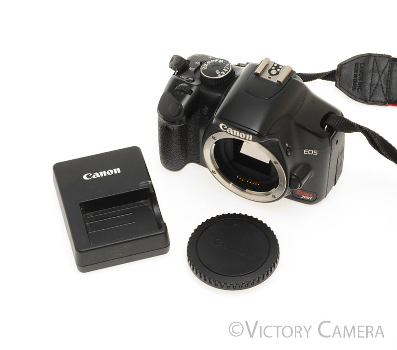 Canon EOS Rebel XSi 12.2MP Digital SLR Black Camera Body [EXC] - Victory Camera