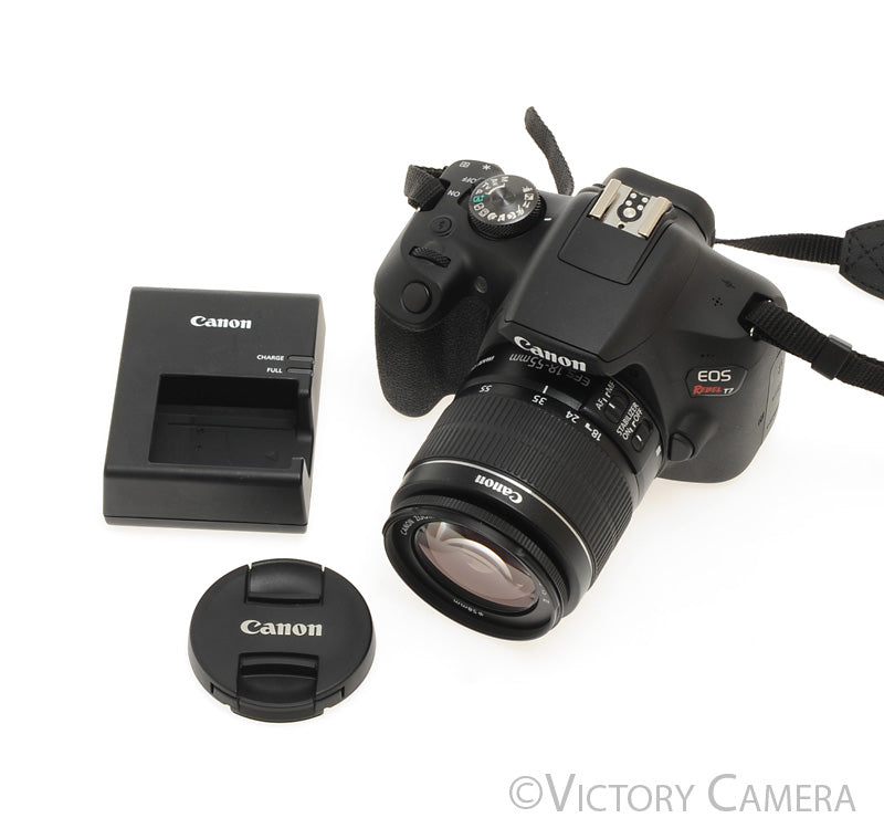 Canon EOS Rebel T7 24.1MP Digital SLR Camera w/ EF-s 18-55mm Lens  [MINT-] - Victory Camera