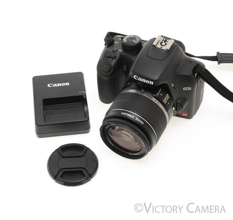 Canon Rebel XS 1000D 10.1 MP Digital Camera w/ 18-55mm Zoom Lens [EXC+] - Victory Camera
