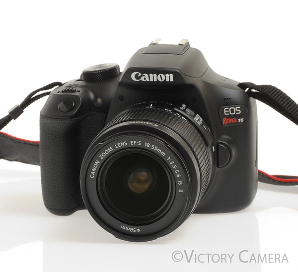 Canon Rebel T6 Digital SLR Camera Body 18mp w/ 18-55mm Lens [EXC+]
