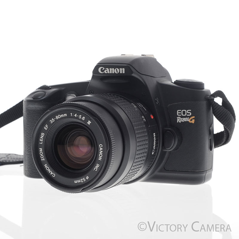 Canon EOS Rebel G Autofocus 35mm Film Camera with 35-80mm f4-5.6 Lens [EXC+] image 2