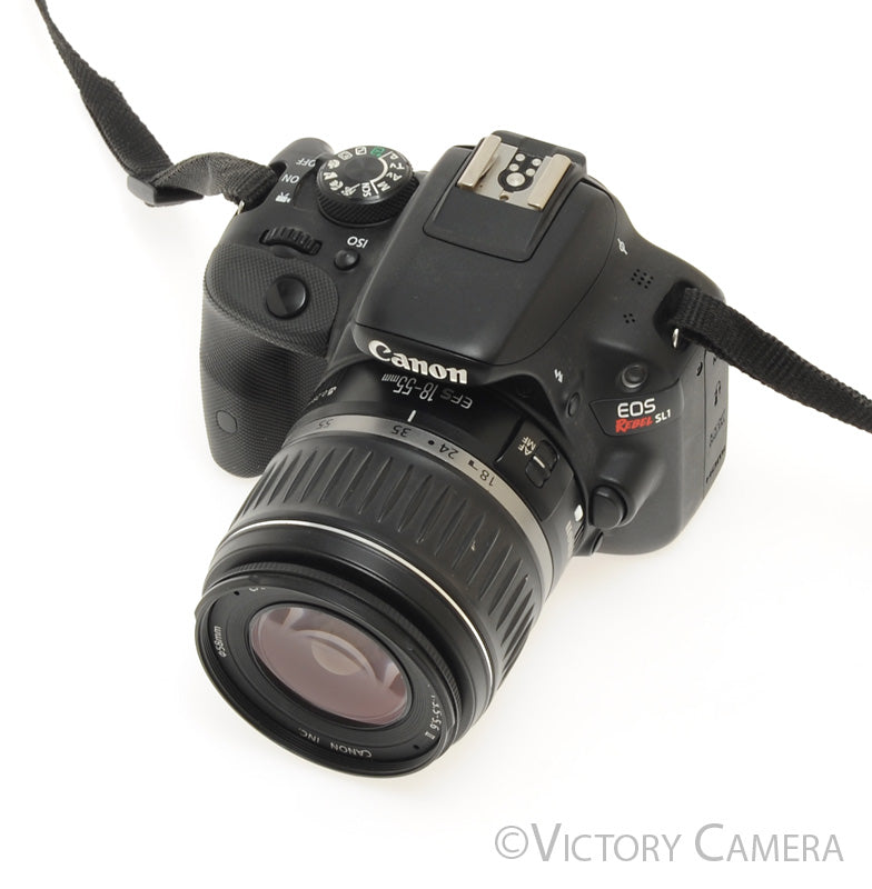 Canon EOS Rebel SL1 18MP Digital SLR Camera w/ 18-55mm Zoom Lens [EXC+] - Victory Camera