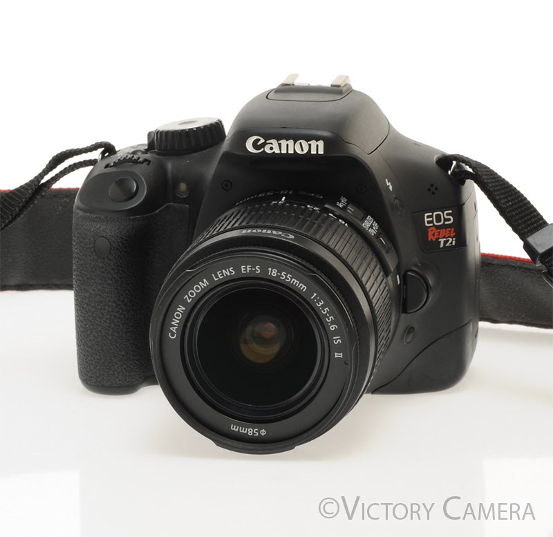 Canon EOS Rebel T2i 18MP DSLR w/ EF-S 18-55mm F3.5-5.6 Lens [EXC+] - Victory Camera
