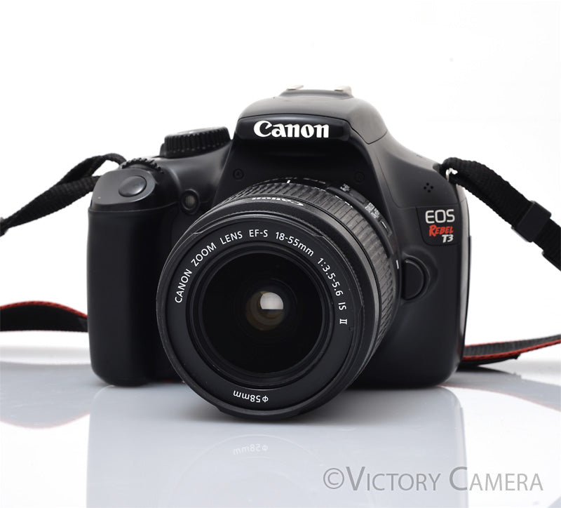 Canon EOS Rebel T3 12.2 MP DSLR Camera w/ 18-55mm f3.5-5.6 EFS Lens  [EXC] - Victory Camera