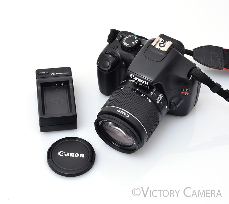 Canon EOS Rebel T3 12.2 MP DSLR Camera w/ 18-55mm f3.5-5.6 EFS Lens  [EXC] - Victory Camera