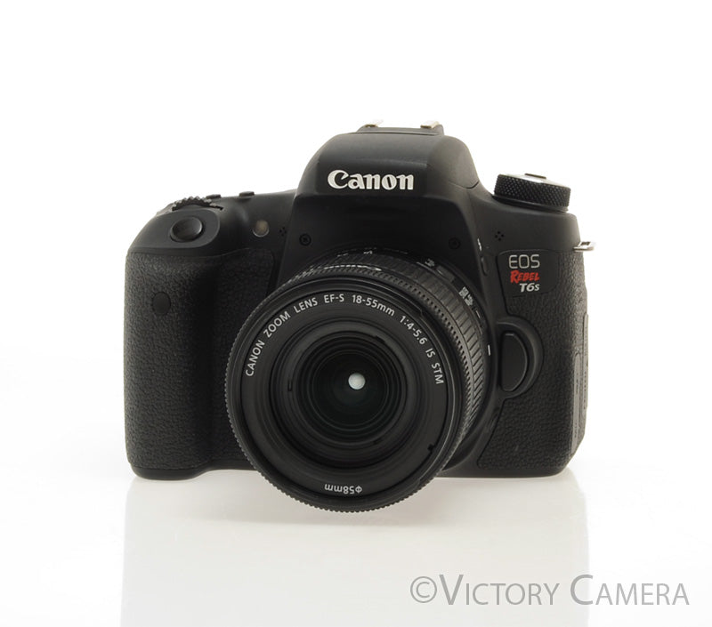 Canon EOS Rebel T6s 24.2 MP DSLR w/ 18-55mm Zoom Lens [EXC+]