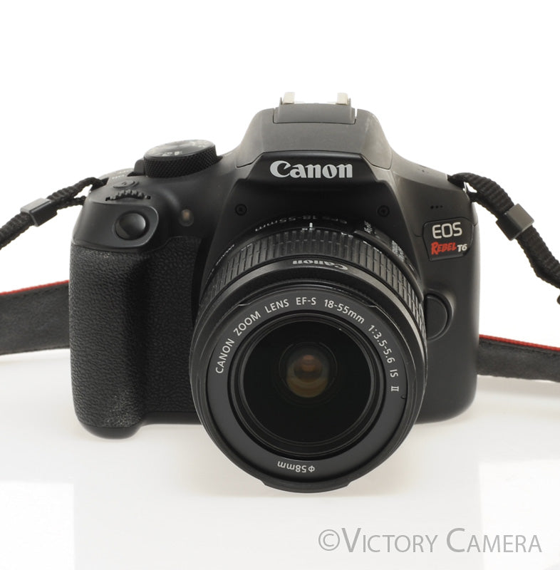 Canon Rebel T6 Digital SLR Camera Body 18mp w/ 18-55mm Lens [EXC] - Victory Camera