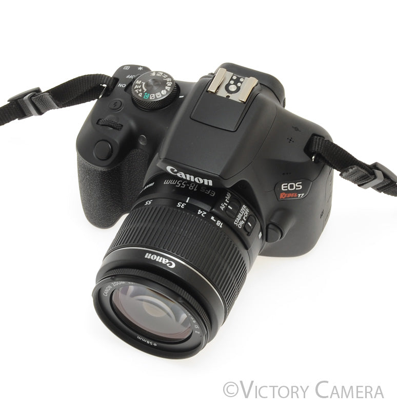 Canon EOS Rebel T7 24.1MP Digital SLR Camera w/ EF-s 18-55mm Lens [EXC+] - Victory Camera