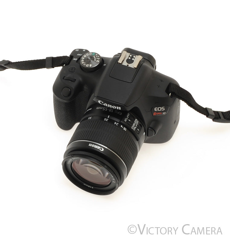 Canon EOS Rebel T7 24.1MP Digital SLR Camera w/ EF-s 18-55mm Lens  [MINT-] - Victory Camera