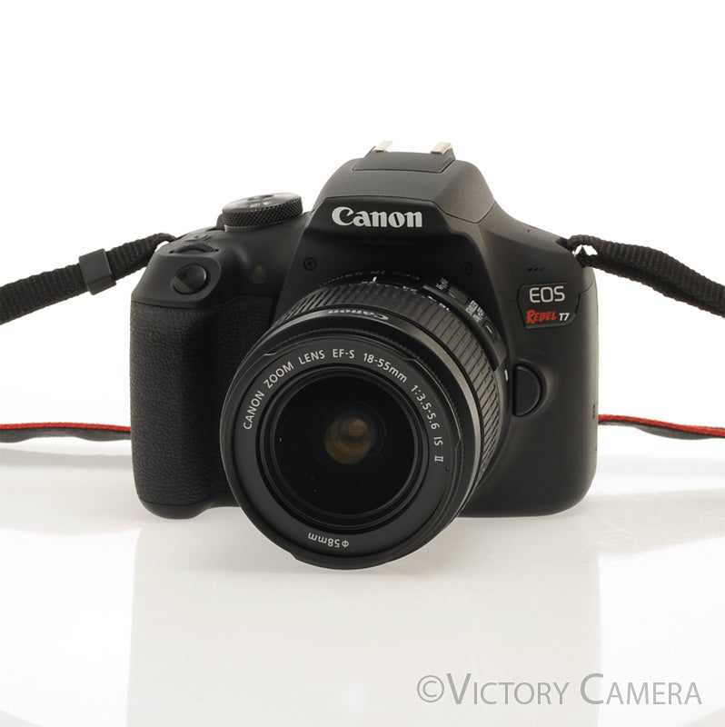 Canon EOS Rebel T7 24.1MP Digital SLR Camera w/ EF-s 18-55mm Lens  [MINT-] - Victory Camera