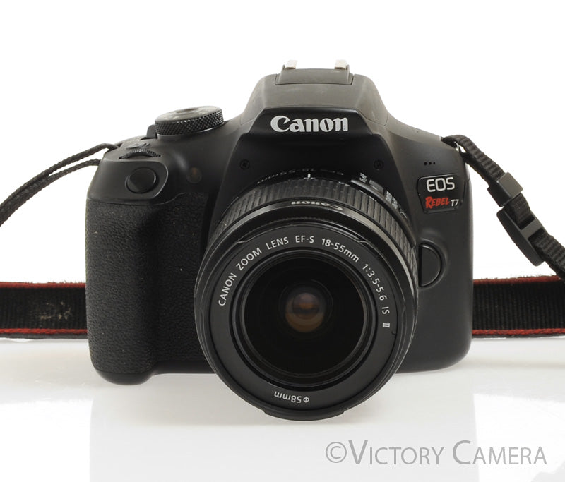 Canon EOS Rebel T7 24.1MP Digital SLR Camera w/ EF-s 18-55mm Lens w/ Case - Victory Camera