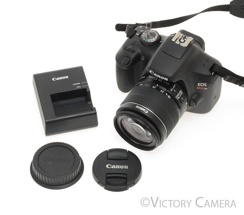 Canon EOS Rebel T7 24.1MP Digital SLR Camera w/ EF-s 18-55mm Lens [EXC+] - Victory Camera