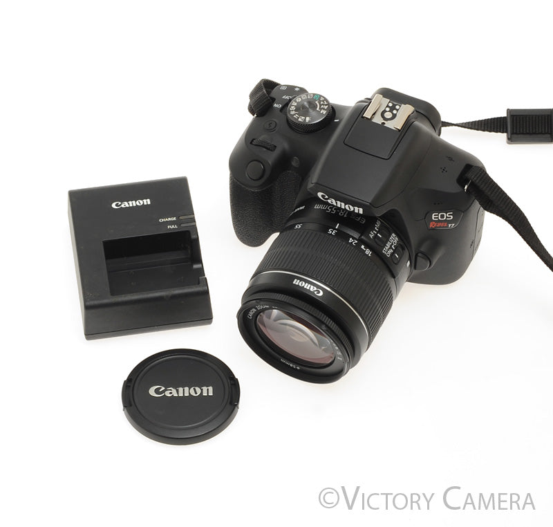 Canon EOS Rebel T7 24.1MP Digital SLR Camera w/ EF-s 18-55mm Lens [MINT-] - Victory Camera
