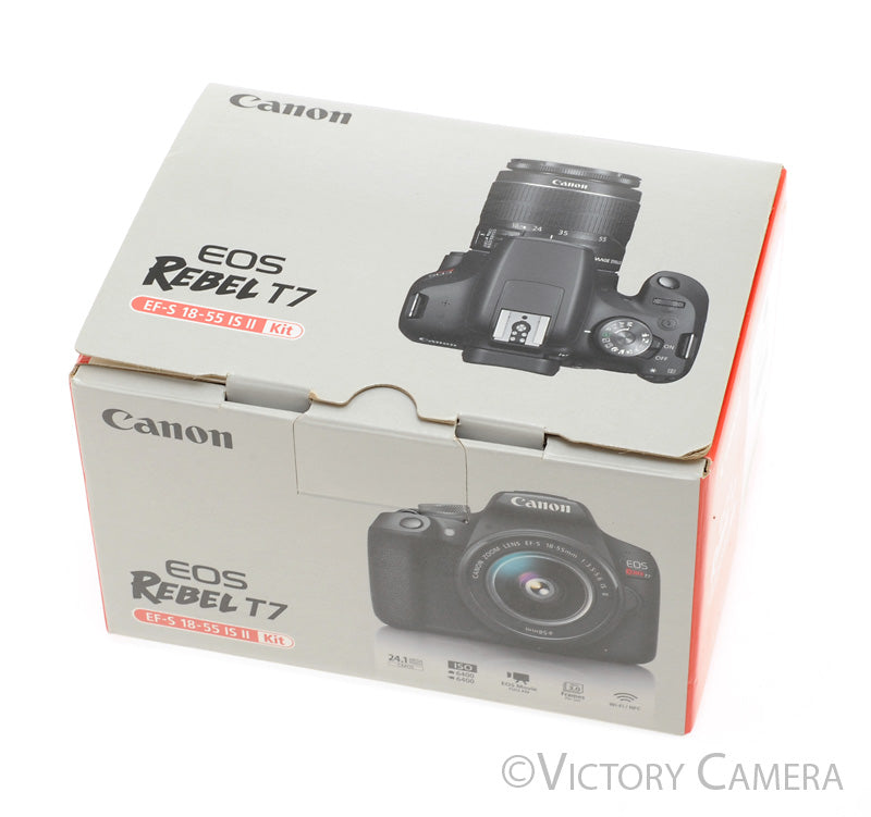 Canon EOS Rebel T7 24.1MP Digital SLR Camera w/ EF-s 18-55mm Lens [EXC+] - Victory Camera