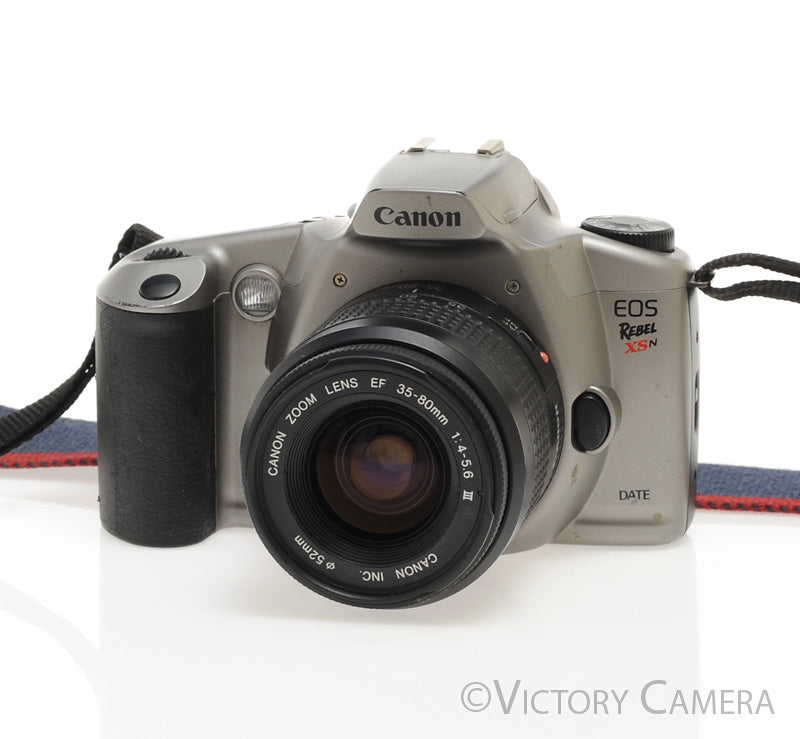 Canon Rebel XS N 35mm Autofocus Film Camera w/ 35-80mm Zoom Lens [EXC] - Victory Camera