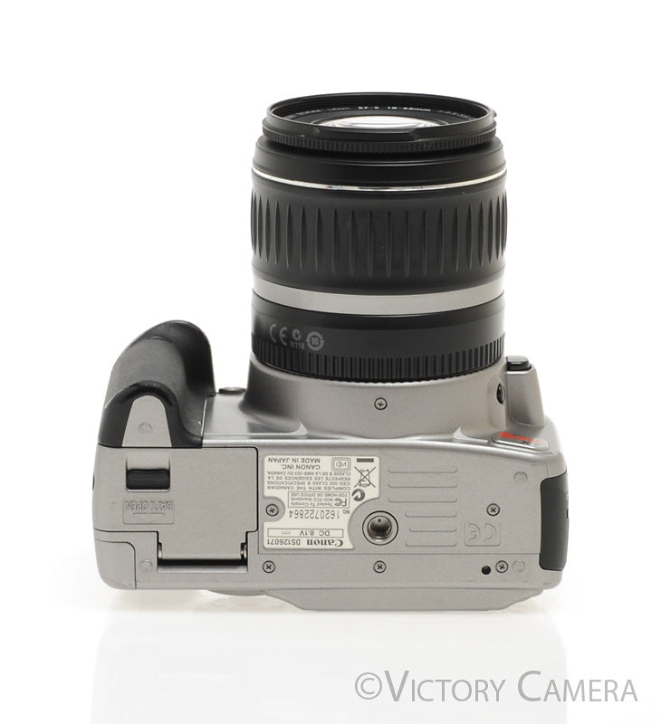 Canon EOS 350D Rebel XT Grey 8MP DSLR Camera w/ 18-55mm Zoom Lens [EXC] - Victory Camera