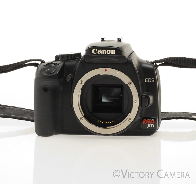 Canon Rebel XTi 10.1MP DSLR Camera Body w/ Charger [EXC] - Victory Camera