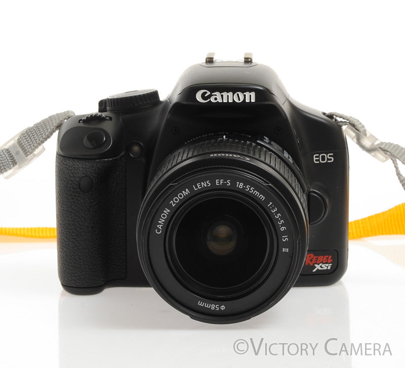 Canon EOS Rebel XSi 12.2MP Digital SLR Camera w/ 18-55mm Lens -Clean-