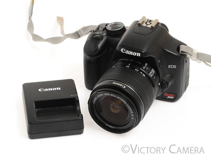 Canon EOS Rebel XSi 12.2MP Digital SLR Camera w/ 18-55mm Lens -Clean-