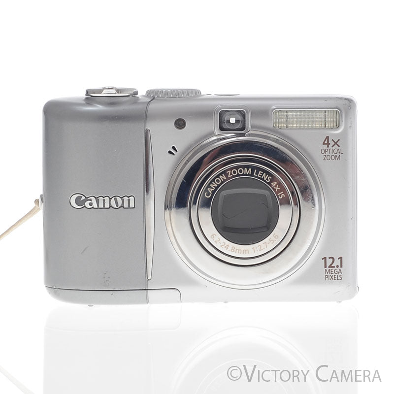 Canon PowerShot A1100 12MP IS Point-and-Shoot Digital Camera (Silver) [EXC] image 1