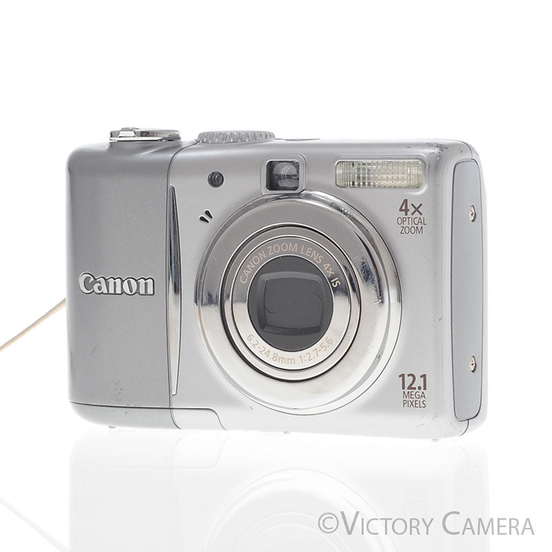 Canon PowerShot A1100 12MP IS Point-and-Shoot Digital Camera (Silver) [EXC] image 2