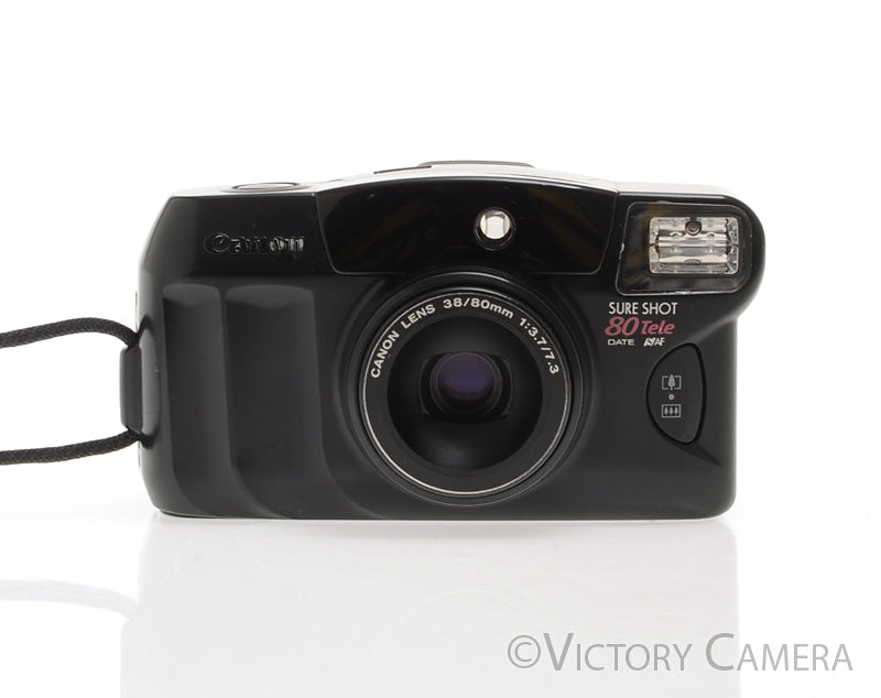 Canon Sure Shot 80 Tele Date SAF 35mm Point & Shoot Film Camera [EXC-] - Victory Camera