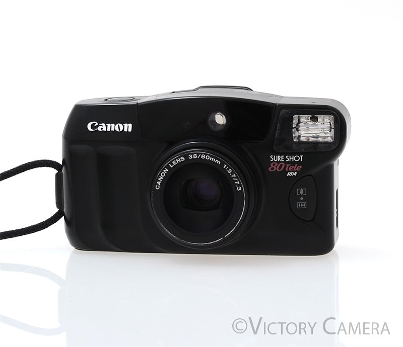 Canon Sure Shot 80 Tele Date SAF 35mm Point & Shoot Film Camera [EXC] - Victory Camera