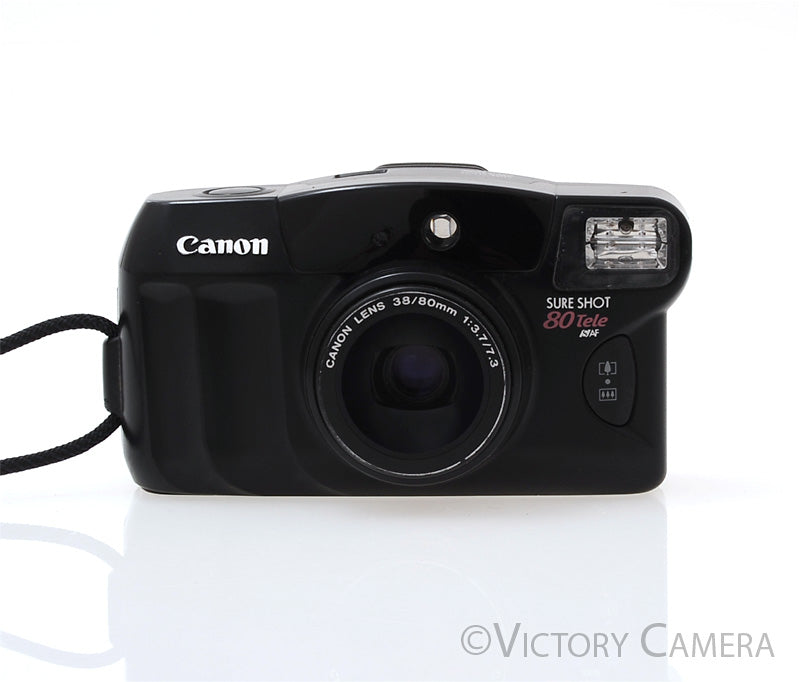 Canon Sure Shot 80 Tele Date SAF 35mm Point & Shoot Film Camera [EXC] - Victory Camera