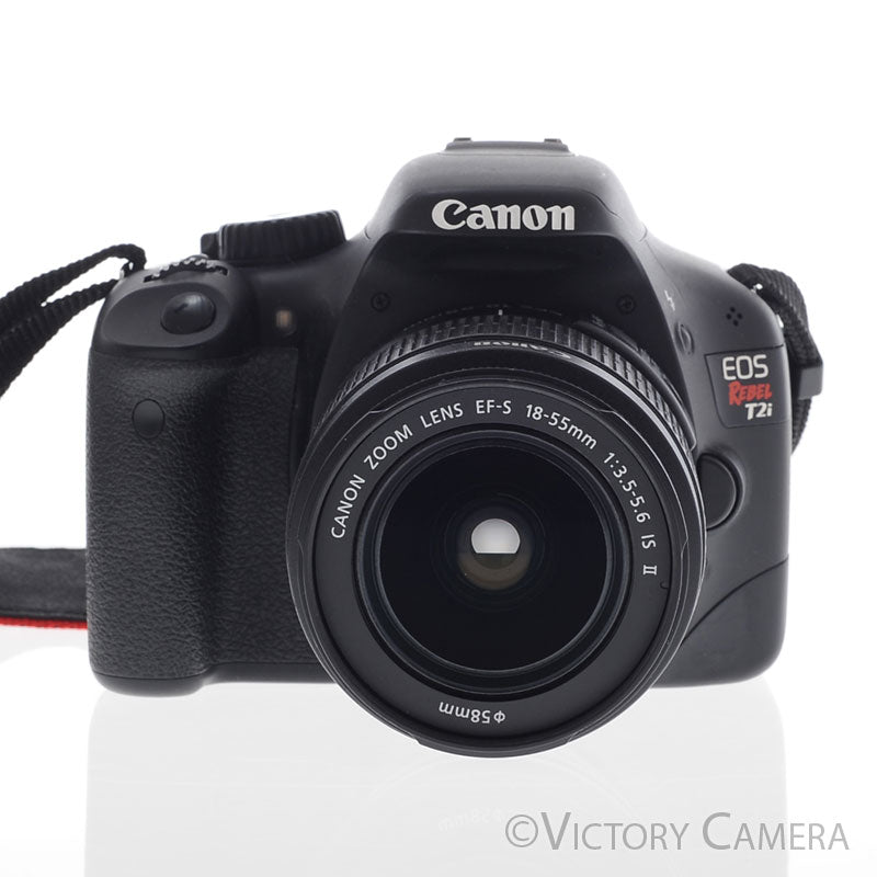 Canon EOS Rebel T2i 18MP DSLR w/ EF-S 18-55mm f3.5-5.6 Lens [EXC+] - Victory Camera