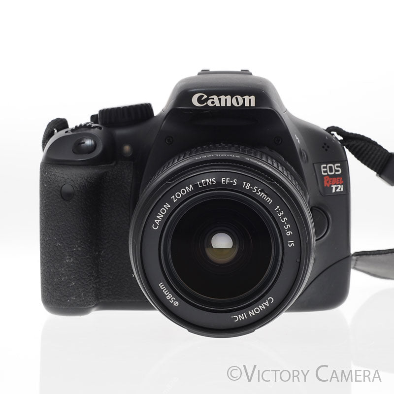 Canon EOS Rebel T2i 18MP DSLR w/ EF-S 18-55mm f3.5-5.6 Lens [EXC-] - Victory Camera