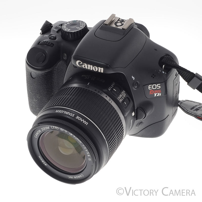 Canon EOS Rebel T2i 18MP DSLR w/ EF-S 18-55mm f3.5-5.6 Lens [EXC-] - Victory Camera