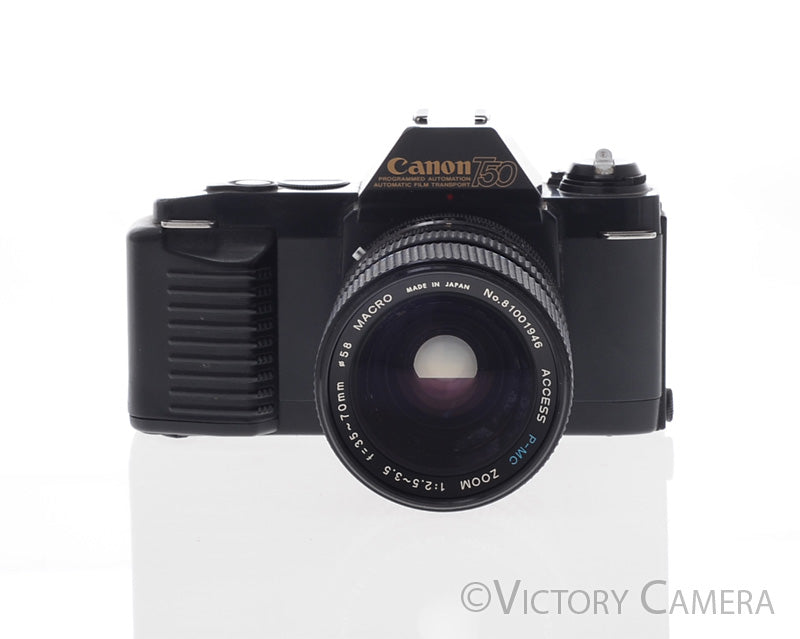 Canon T50 35mm Film SLR Camera w/ 35-70mm F3.5-4.5 Zoom Lens [EXC] - Victory Camera