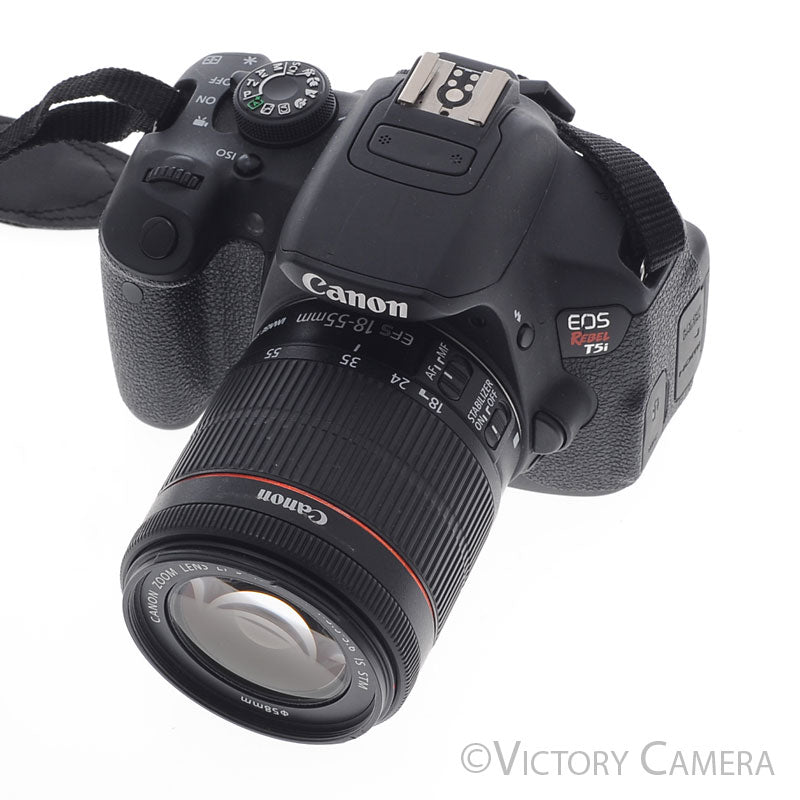 Canon EOS Rebel T5i 18MP DSLR w/ 18-55mm Zoom Lens [EXC+]