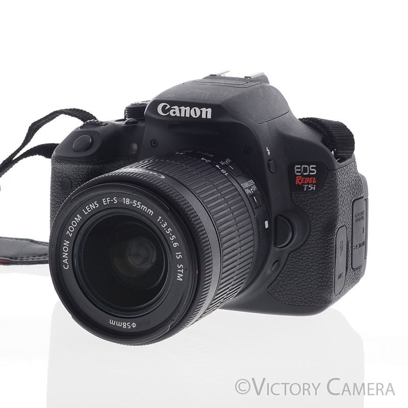 Canon EOS Rebel T5i 18MP DSLR w/ 18-55mm Zoom Lens [EXC+] - Victory Camera
