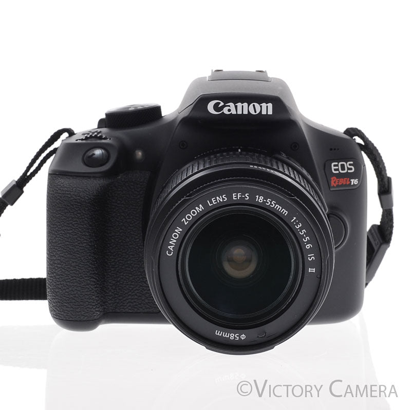 Canon EOS Rebel T6 Digital SLR Camera Body 18mp w/ 18-55mm II Lens [EXC] - Victory Camera