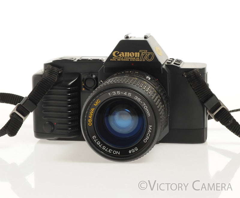 Canon T70 35mm FD Film Camera Body w/ 35-70mm Zoom Lens  [EXC] - Victory Camera