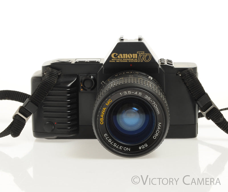 Canon T70 35mm FD Film Camera Body w/ 35-70mm Zoom Lens  [EXC] - Victory Camera