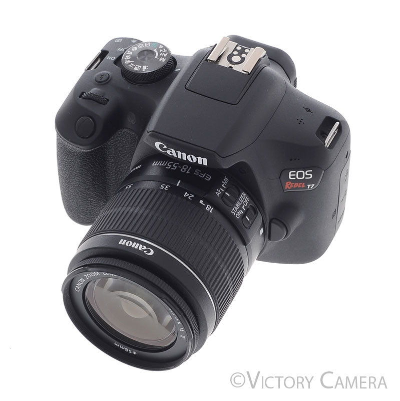 Canon EOS Rebel T7 24.1MP Digital SLR Camera w/ EF-s 18-55mm Lens [EXC+]