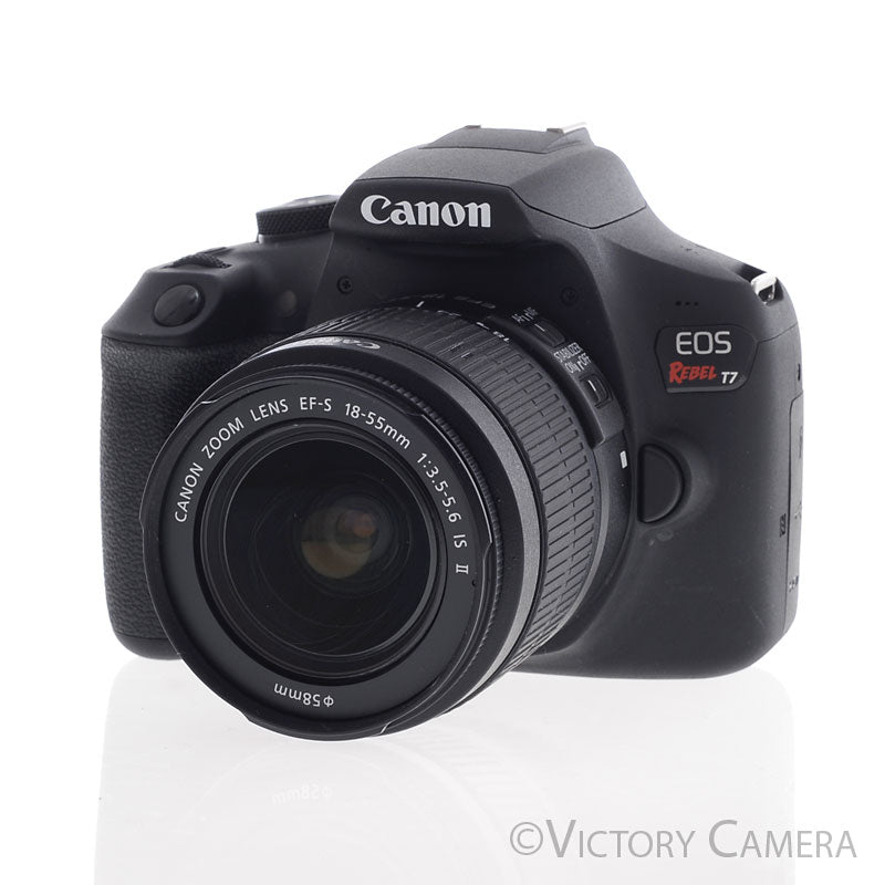 Canon EOS Rebel T7 24.1MP Digital SLR Camera w/ EF-s 18-55mm Lens [EXC+]
