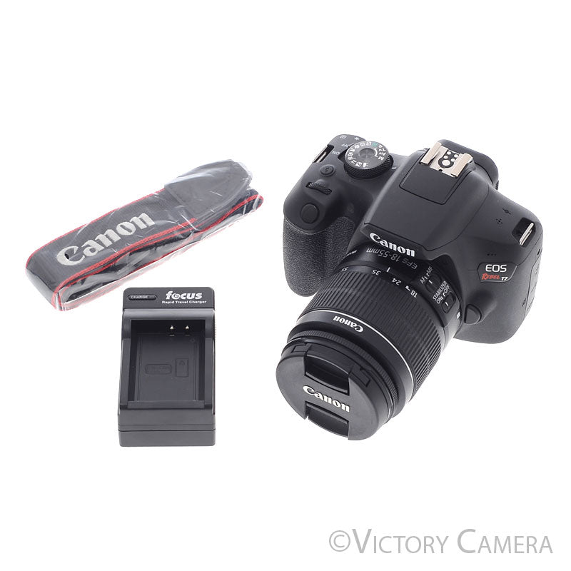 Canon EOS Rebel T7 24.1MP Digital SLR Camera w/ EF-s 18-55mm Lens [EXC+]