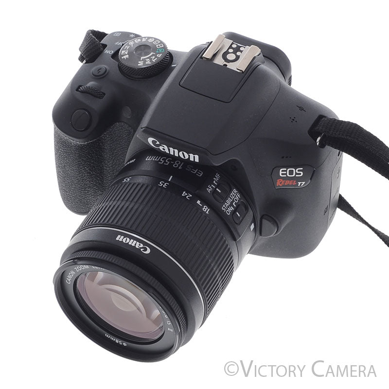 Canon EOS Rebel T7 24.1MP Digital SLR Camera w/ EF-s 18-55mm Lens [EXC+]