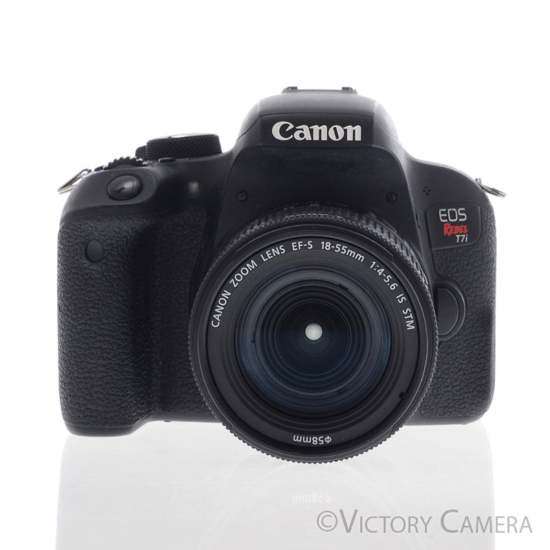 Canon EOS Rebel T7i 24.2MP Digital SLR Camera w/ 18-55mm Zoom Lens [EXC+] - Victory Camera