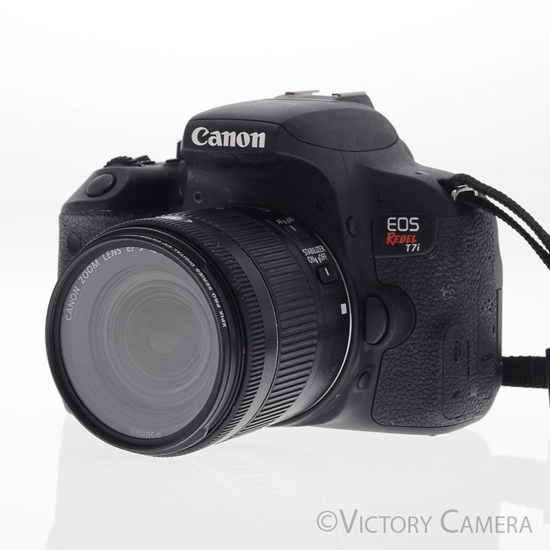 Canon EOS Rebel T7i 24.2MP Digital SLR Camera w/ 18-55mm Zoom Lens [EXC-] - Victory Camera