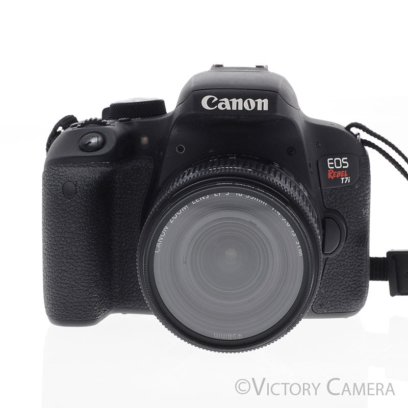 Canon EOS Rebel T7i 24.2MP Digital SLR Camera w/ 18-55mm Zoom Lens [EXC-] - Victory Camera