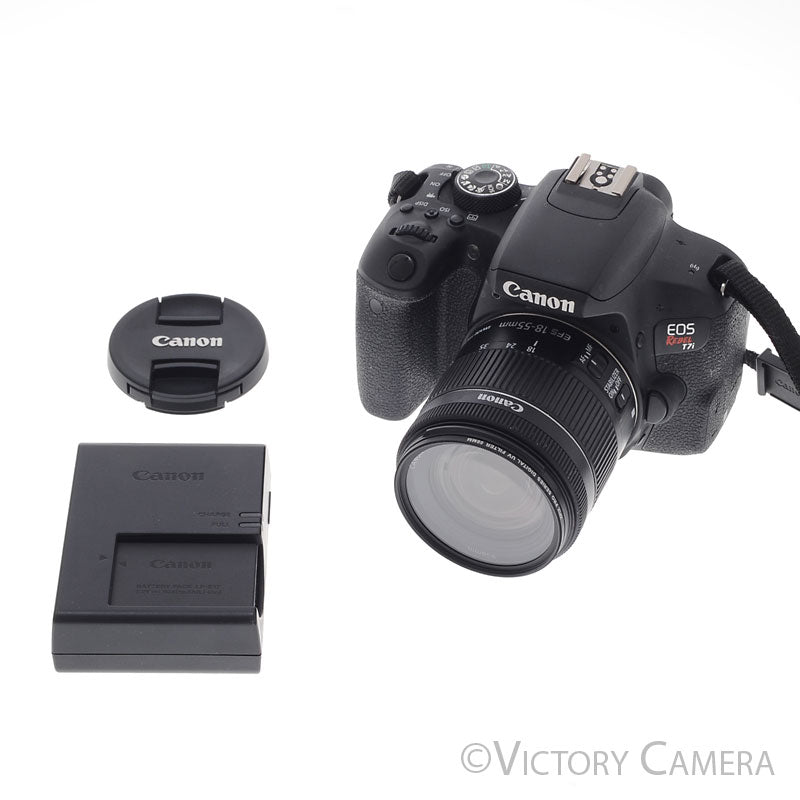 Canon EOS Rebel T7i 24.2MP Digital SLR Camera w/ 18-55mm Zoom Lens [EXC-] - Victory Camera