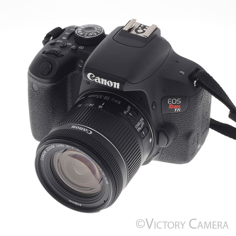 Canon EOS Rebel T7i 24.2MP Digital SLR Camera w/ 18-55mm [EXC+] image 2