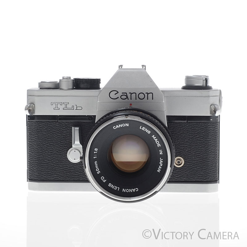 Canon TLb Chrome 35mm Film Camera w/ 50mm f1.8 Lens [EXC-] image 3